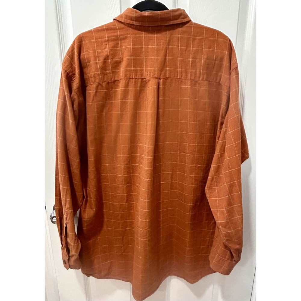 Patagonia M's 100% Organic Cotton Long Sleeve Shirt Mens XL Madras Gold Check - Picture 3 of 8